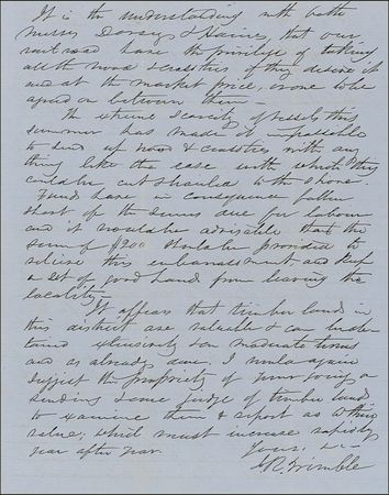 Lot #397 Isaac R. Trimble: Investment opportunities in timberland a decade before the Civil War - Image 2