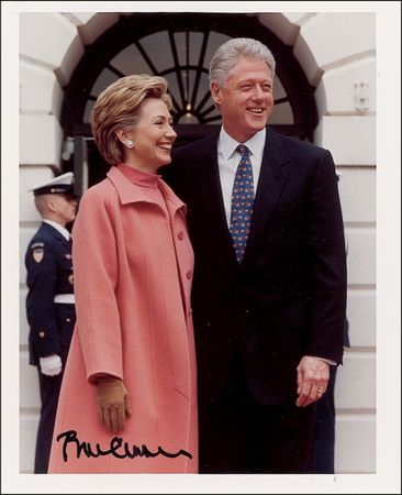 Lot #27 Bill Clinton Signed Photograph