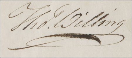 Lot #315 Thomas Willing Signed Document - Image 2
