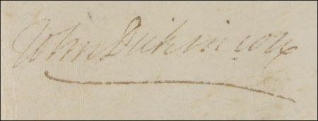 Lot #195 John Dickinson Signed Document - Image 2