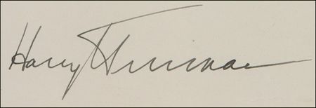 Lot #134 Harry S. Truman Signed Document - Image 2