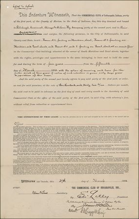 Lot #249 Eli Lilly: Drugstore solider: Signed document from the Civil War veteran?turned?pharmaceutical tycoon - Image 1