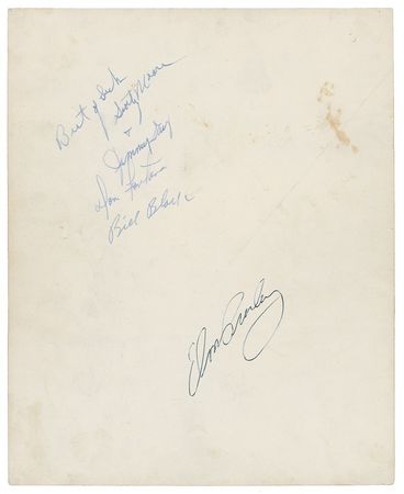 Lot #837 Elvis Presley: THE KING AND HIS COURT: ELVIS and his original SUN RECORDS bandmates sign a photo - Image 2