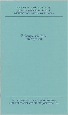 Lot #153 Benedict XVI: Honoring the memory of the Bavarian Prime Minister - Image 2