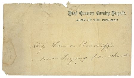 Lot #395 J. E. B. Stuart: AN OFFICER AND A GENTLEMAN: Ladies’ man J. E. B. STUART seeks female company for a wartime sleigh ride - Image 2