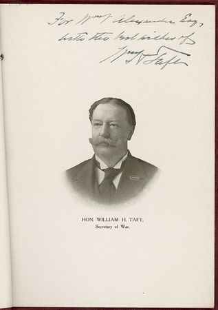 Lot #126 William H. Taft Book - Image 1