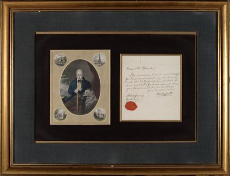 Lot #627 Sir Walter Scott Handwritten Letter Signed - Image 1