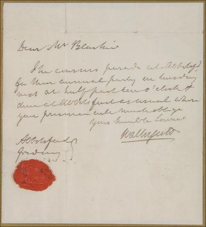Lot #627 Sir Walter Scott Handwritten Letter Signed - Image 2