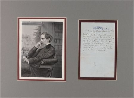 Lot #565 Charles Dickens: Aiding a Scottish charity effort - Image 1