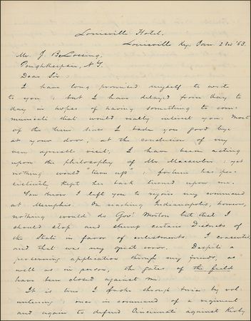Lot #401 Lew Wallace: “THE CRISIS OF THE GREAT STRUGGLE IS NOW UPON US”:  LEW WALLACE writes on the investigation of General Buell and “the hostility manifested against the Emancipation Proclamation” - Image 1