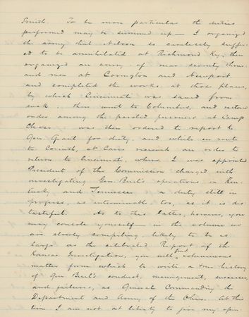 Lot #401 Lew Wallace: “THE CRISIS OF THE GREAT STRUGGLE IS NOW UPON US”:  LEW WALLACE writes on the investigation of General Buell and “the hostility manifested against the Emancipation Proclamation” - Image 2