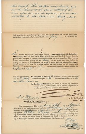 Lot #209 Peter Force Signed Document - Image 1