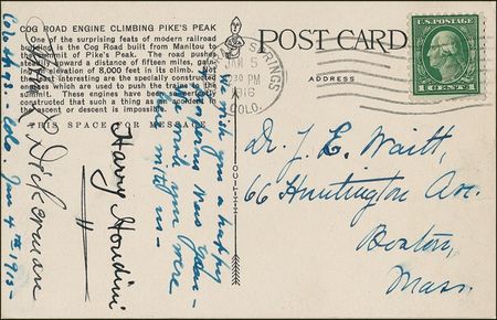 Lot #1083 Harry Houdini Signature - Image 1