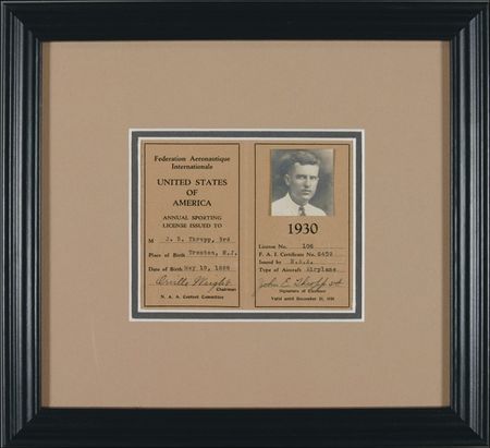 Lot #534 Orville Wright Pilotâ??s License - Image 1