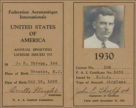Lot #534 Orville Wright Pilotâ??s License - Image 2
