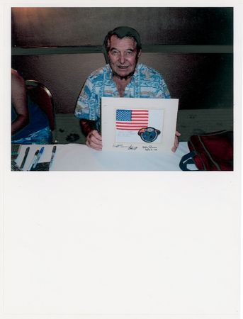 Lot #415 Apollo 07: STAR SPANGLED SOUVENIR: Flown American flag from the APOLLO 7 mission - Image 2