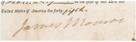 Lot #108 James Monroe Signed Document - Image 2