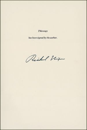 Lot #109 Richard Nixon Book - Image 1