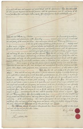 Lot #335 Henry Wells Signed Document - Image 2