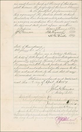 Lot #259 Henry Clay Frick Signed Document - Image 1