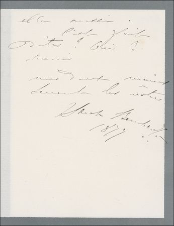 Lot #783 Sarah Bernhardt Handwritten Letter Signed - Image 2