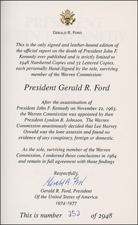 Lot #54 Gerald Ford Book - Image 1