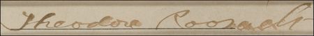 Lot #151 Theodore Roosevelt Signature - Image 2