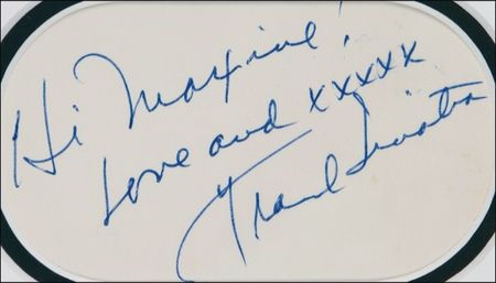 Lot #708 Frank Sinatra Signature - Image 2