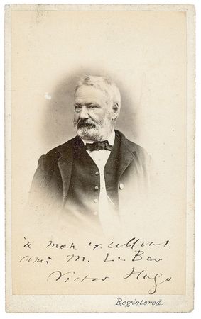 Lot #497 Victor Hugo Signed Photograph - Image 1