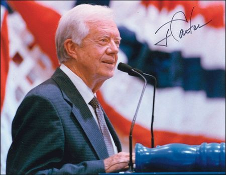 Lot #15 Jimmy Carter Signed Photograph