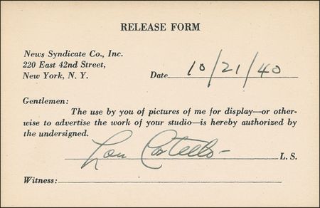 Lot #743 Abbott and Costello Group Lot - Image 1