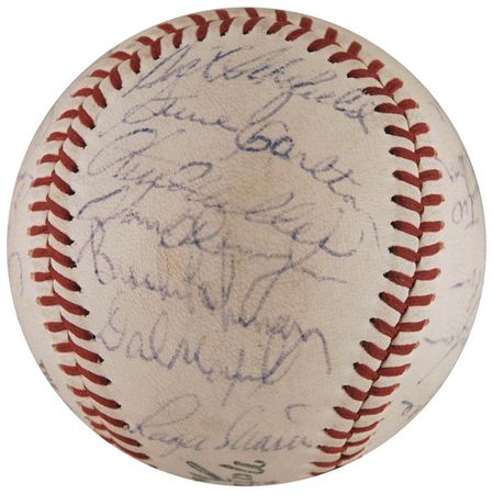 Lot #1331 Roger Maris and Hall of Famers Baseball - Image 2