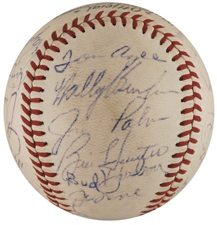 Lot #1331 Roger Maris and Hall of Famers Baseball - Image 3