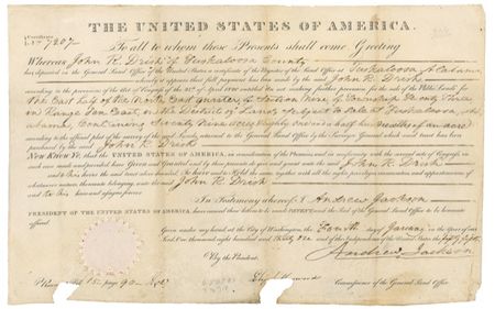 Lot #85 Andrew Jackson Signed Document - Image 1