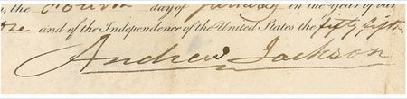 Lot #85 Andrew Jackson Signed Document - Image 2