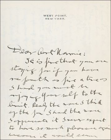 Lot #390 George S. Patton: ?Get me a couple of books one a dictionary of Battles?: Cadet George S. Patton writes from West Point - Image 1