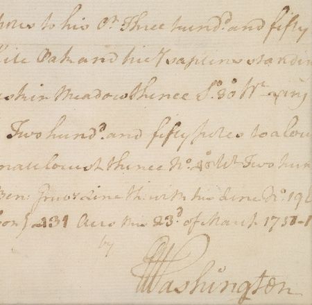 Lot #173 George Washington: MEASURE OF FREEDOM: Twice-signed handwritten survey by eighteen-year-old GEORGE WASHINGTON - Image 6