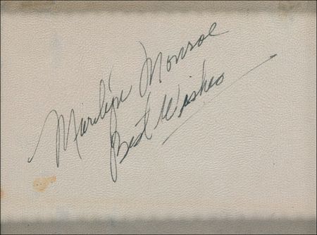 Lot #1009 Marilyn Monroe Signature - Image 2