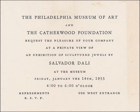 Lot #478 Salvador Dali Invitation - Image 2