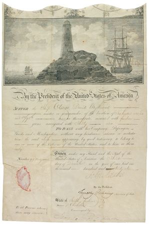 Lot #3 John Adams: “TO PASS ... WITHOUT ANY