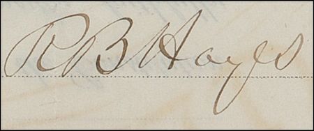 Lot #73 Rutherford B. Hayes Signed Document - Image 2