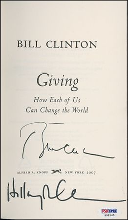 Lot #30 Bill and Hillary Clinton Book