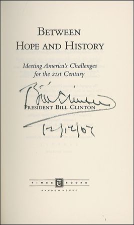 Lot #26 Bill Clinton Book