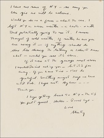 Lot #818 Montgomery Clift: Monty does Europe: ?I landed here still a skeleton in disrepair? - Image 1