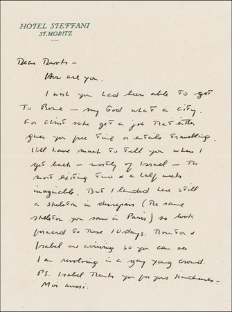 Lot #818 Montgomery Clift: Monty does Europe: ?I landed here still a skeleton in disrepair? - Image 2