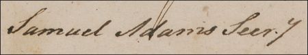 Lot #179 Samuel Adams: YEAR OF INDEPENDENCE: SAMUEL ADAMS signs a 1776 appointment bearing a handwritten negation of George III’s authority - Image 2