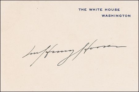 Lot #83 Herbert and Lou Henry Hoover White House Cards - Image 1