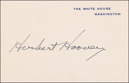 Lot #83 Herbert and Lou Henry Hoover White House Cards - Image 2