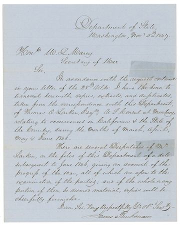 Lot #9 James Buchanan: “OCCURRENCES IN