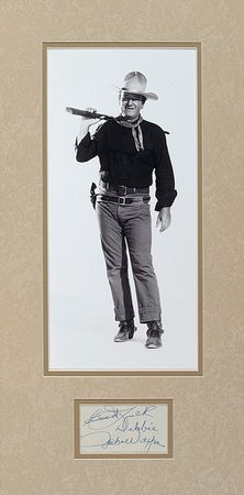 Lot #1158 John Wayne Signature - Image 1